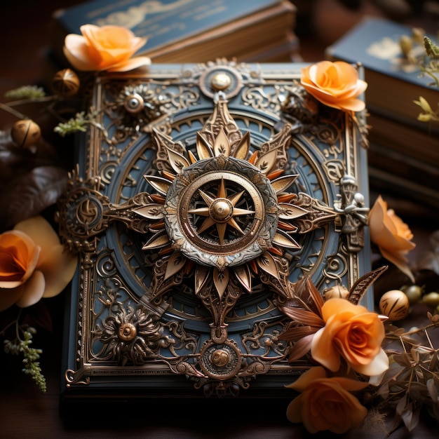 A book with fantaSy mandala art