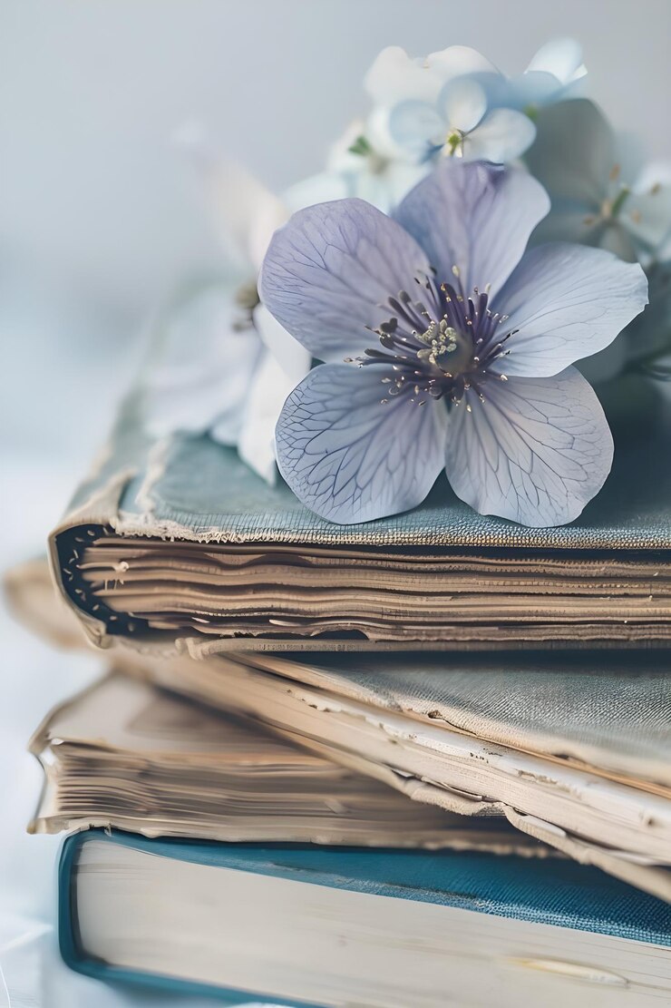книга с цветом на вершине