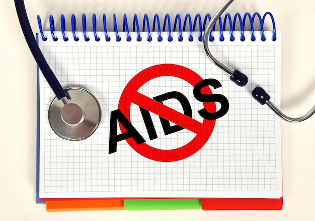 Book with stop aids symbol