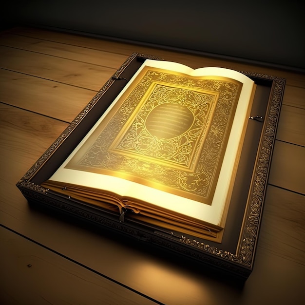 A book with the word quran on it