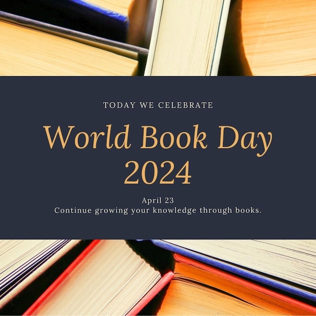 세상의 책 우리는 세계 날을 축하합니다.