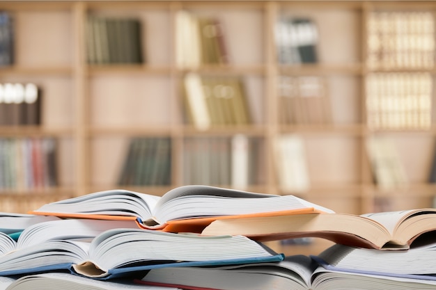 Books collection  isolated on  background.