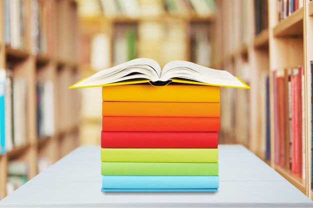 Books collection  isolated on  background.