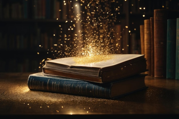 books emerging glitter rays