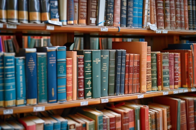 Photo books library of books book shelf background