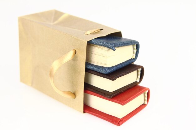 Books in a paper bag