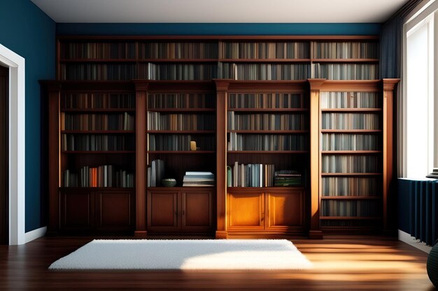 Books on a shelf