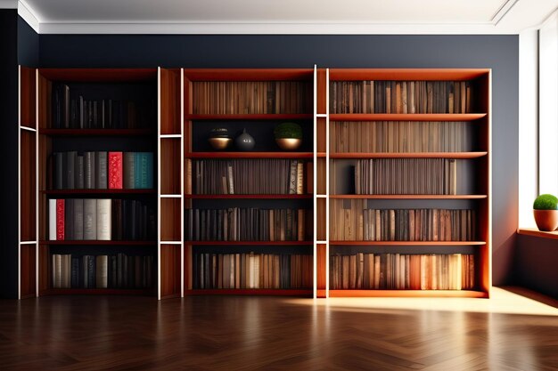 Books on a shelf