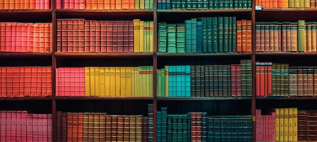 books on shelves library