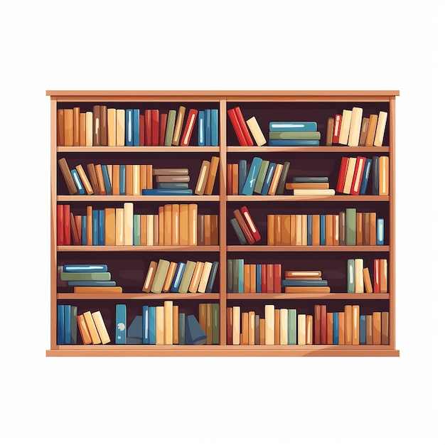 Bookshelf Illustration