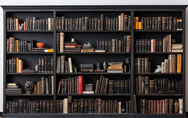 Bookshelf Set on a White Backdrop