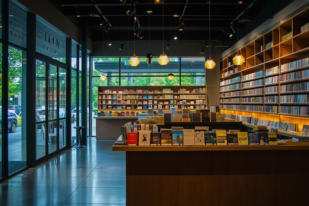 the bookstore Interior decoration