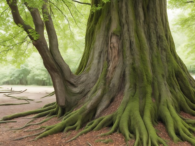 Boom Natuur Hout afbeelding AI gegenereerd