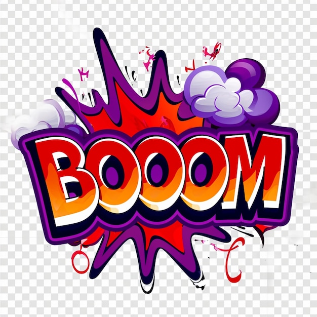 boom text effect background