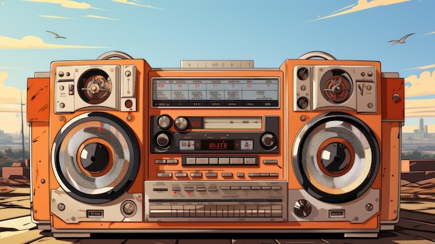 Boombox animation from the past superior caliber