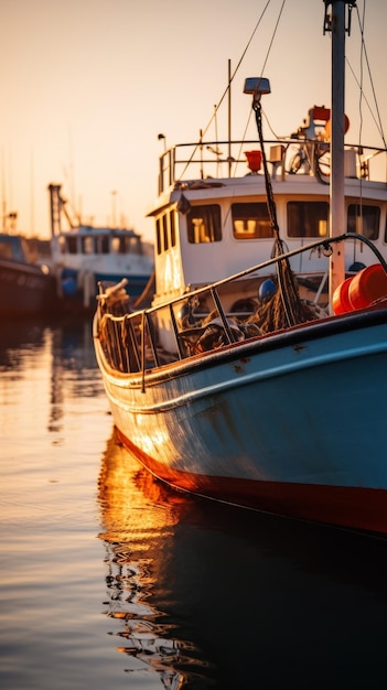 Boot drijft in het water