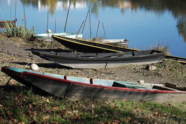 Boot op een rivier