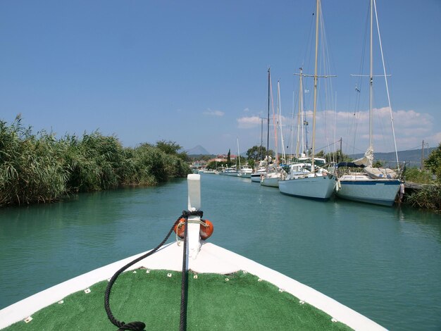 Boot op een rivier