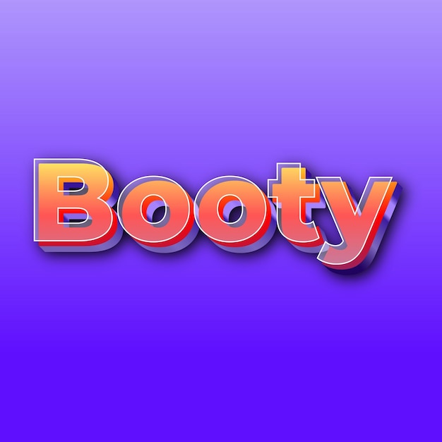 BootyText 効果 JPG グラデーション紫色の背景カード写真