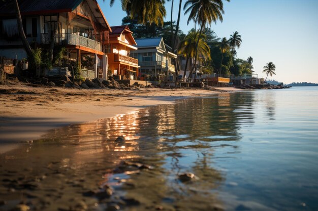 Bophut Thailand the quiet and picturesque Bophut beach generative IA