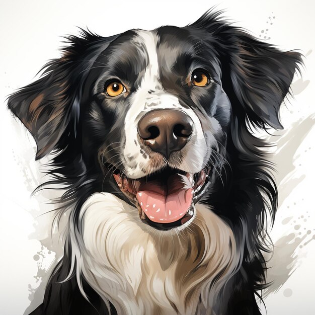 Photo border collie dog