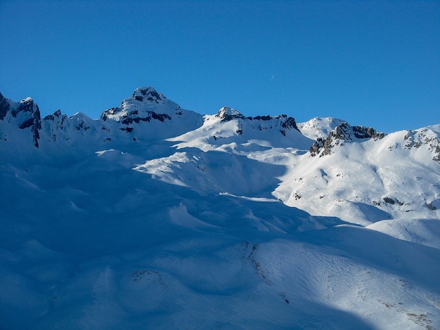 Border mountains between Italy and France