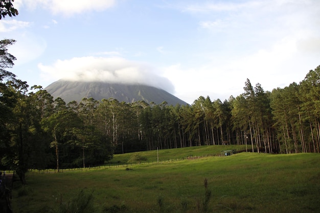 The border volcano in Monteverde and its beautiful surroundings Costa Rica