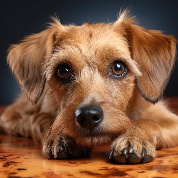 Bored Dog in Studio