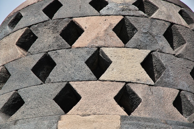 Borobudur, the great Buddhist temple in Indonesia