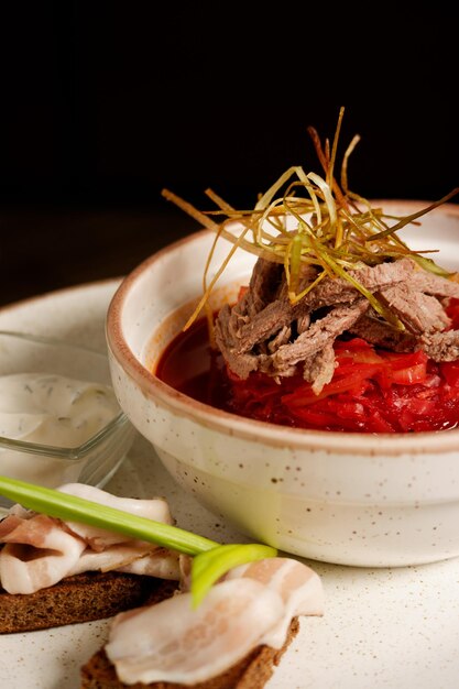 borscht photo for restaurant cafe menu