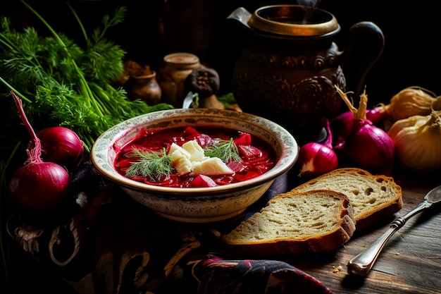 Borscht Traditionele Oekraïense keuken