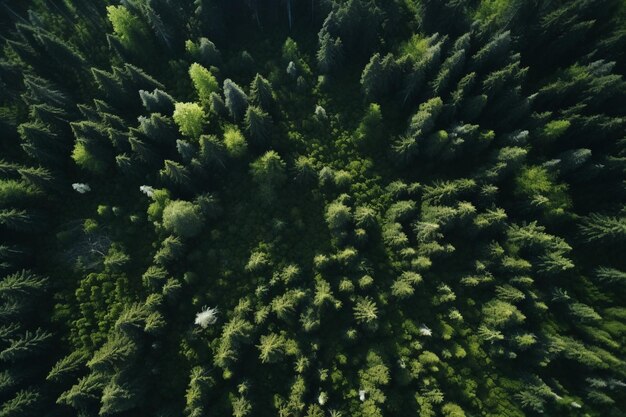 Bos drone fotografie