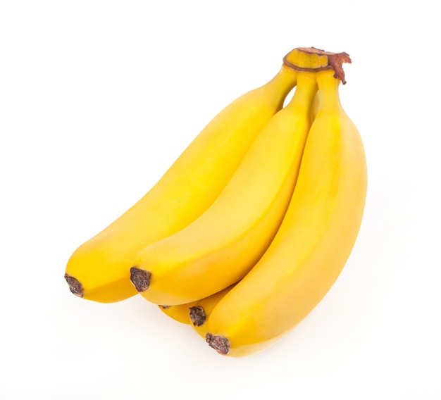 Bos van geïsoleerde bananen