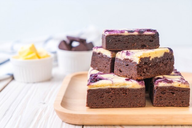 bosbessenkaas brownies