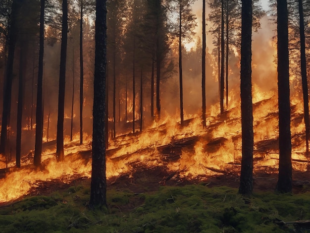 Foto bosbrand