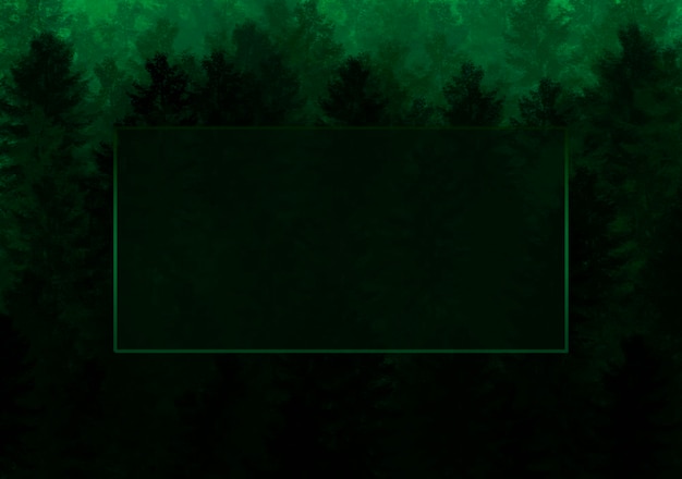 Bosgroene achtergrond met frame voor websitepresentatie print desktop helder, mooie natuur
