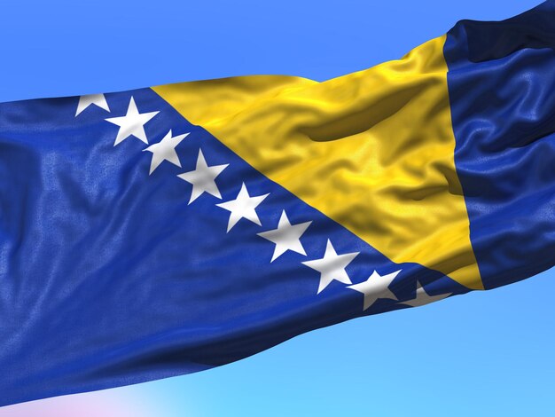 Photo bosnia and herzegovina of flag