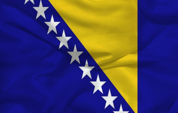 Bosnië en Herzegovina 3d achtergrondvlag