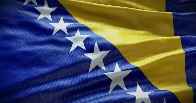 Bosnië en Herzegovina nationale vlag achtergrond illustratie Symbool van land