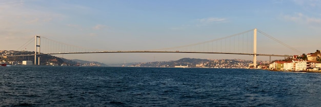 The Bosphorus Bridge connecting Europe and Asia