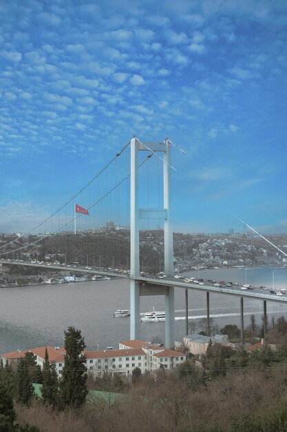 Bosphorus bridge in Istanbul Turkey