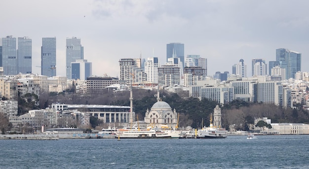 Bosporus en Europese kant van Istanbul, Turkije