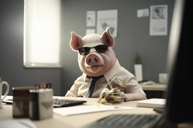 Boss Pig has a big temper