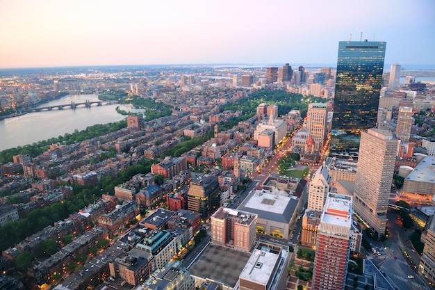 Boston aerial view