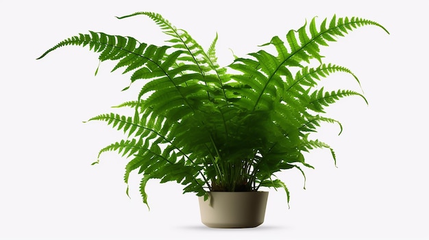 Boston Fern Plant op een doorzichtige achtergrond