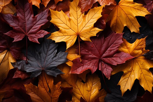 Photo boston ivy with red leaves autumn background high quality photo