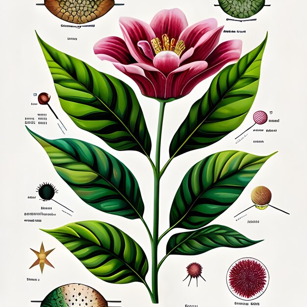 Foto botanica illustration