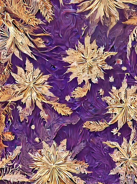 Botanical background with exquisite flowers dazzling glitter elegant golden accents watercolour effects and vintage color tones Generative AI Generated