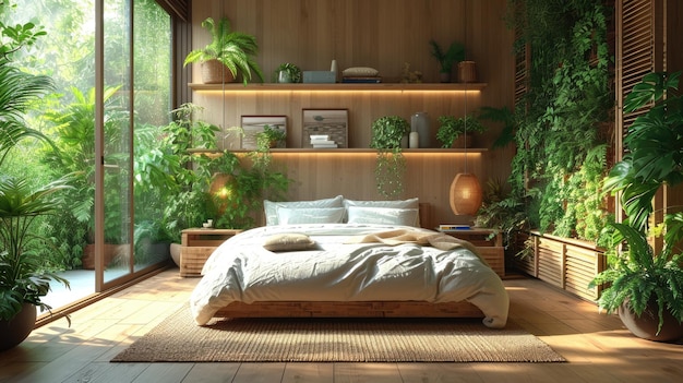 Botanical Bliss Bedroom Design