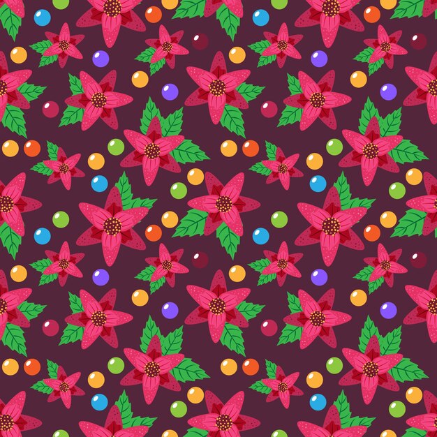 Botanical Blossom Seamless Pattern